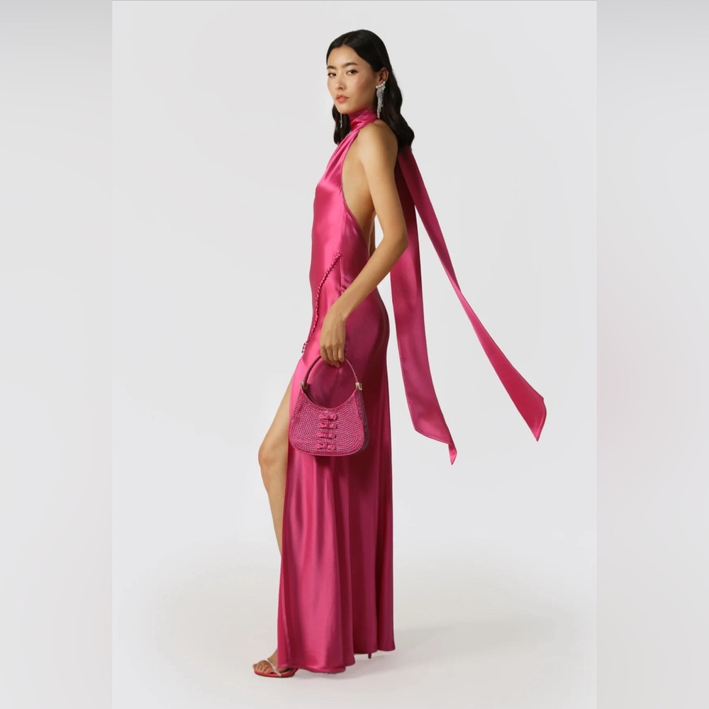 ISO Sau Lee Penelope dress in Fuchsia